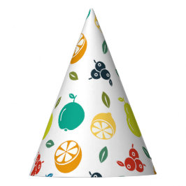 Gorro De Fiesta Patrón de frutas, ciruela, Naranja, limón, pera, m