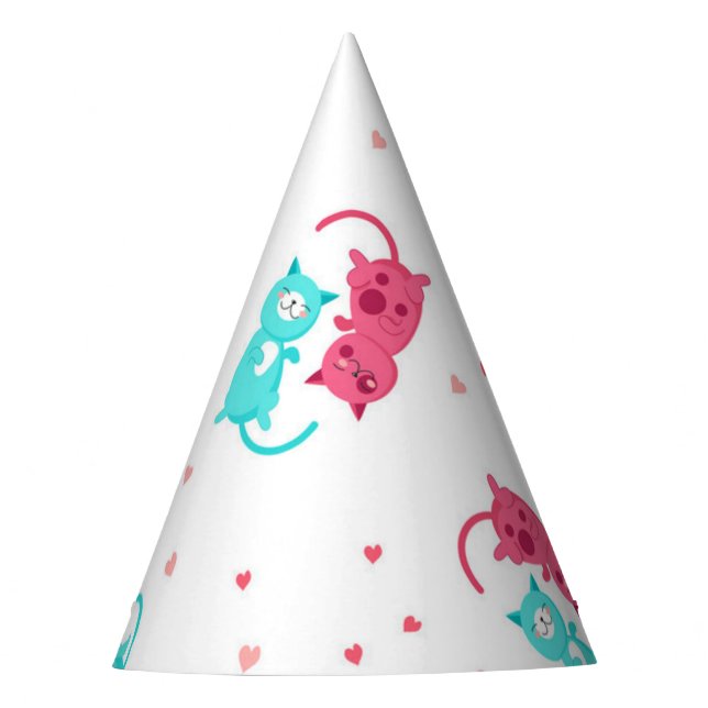 Gorro De Fiesta Patrón de gato (Anverso)