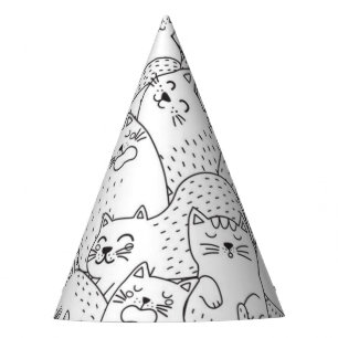 Gorro De Fiesta Patrón de gato