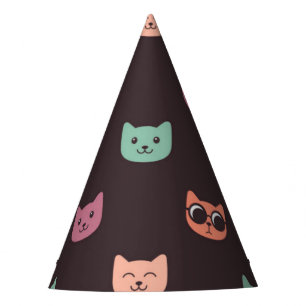 Gorro De Fiesta Patrón de gato