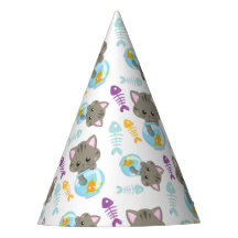 Patrón de gatos, gatos, gatitos, peces