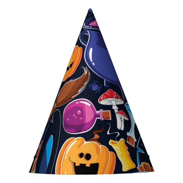 Gorro De Fiesta Patrón de Halloween (Anverso)