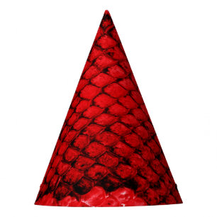 Gorro De Fiesta Patrón de impresión animal de piel de serpiente ex