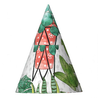 Gorro De Fiesta Patrón de las macetas de la planta de Cotta de Ter