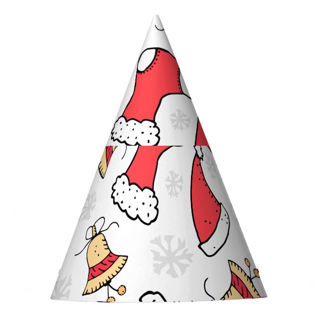 Gorro De Fiesta Patrón de Navidades sin inconvenientes, diseño fes (Anverso)