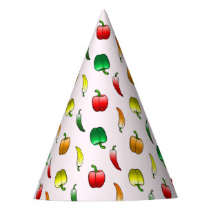 Gorro De Fiesta Patrón de Pimientos Hermosos