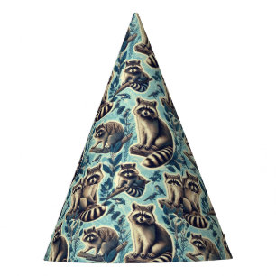 Gorro De Fiesta Patrón de Racoon Cuto