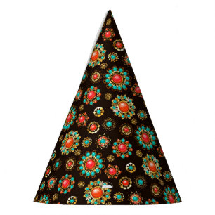 Gorro De Fiesta Patrón de Seamless Brooches Étnicos