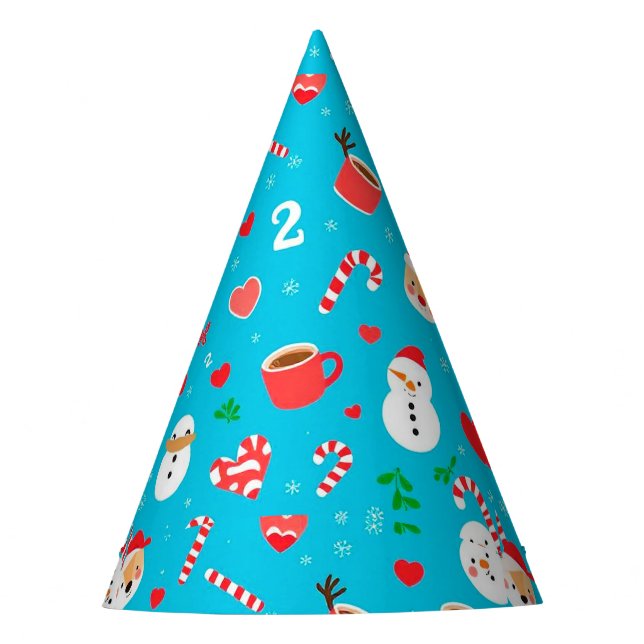 Gorro De Fiesta patrón festivo de Navidad (Anverso)