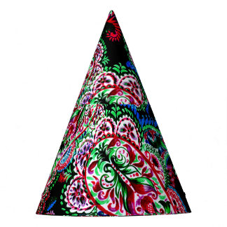 Gorro De Fiesta Patrón Floral Paisley, Origen Étnico.