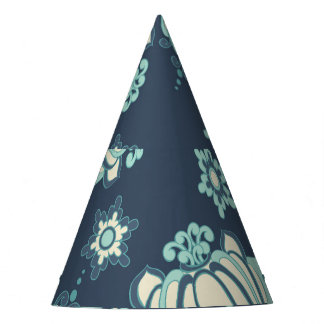 Gorro De Fiesta Patrón indio floral vintage sin foco