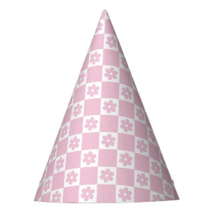 Gorro De Fiesta Patrón marcado de flor rosa