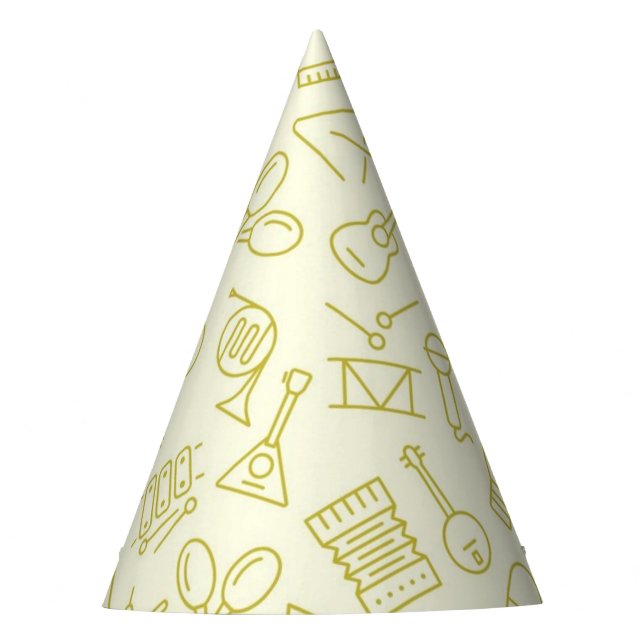 Gorro De Fiesta Patrón musical (Anverso)