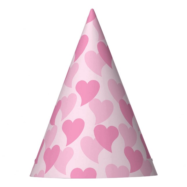 Gorro De Fiesta Patrón sin problemas de los corazones bonitos (Anverso)