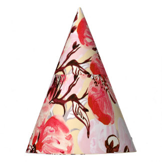 Gorro De Fiesta Patrón U de las flores de primavera