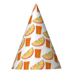 Gorro De Fiesta Pendiente De Zumo De Fruta De Jugo De Naranja Y Fr