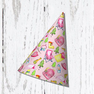 Gorro De Fiesta Pequeña Niña Un Feliz Camper Primera Fiesta de Cum