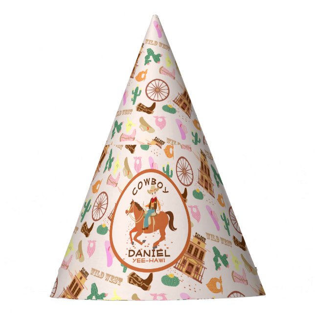 Gorro De Fiesta Pequeño vaquero de Guay y fiesta de cumpleaños de  (Anverso)