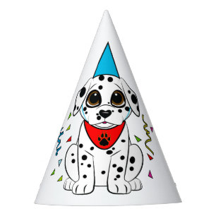 Gorro De Fiesta Perrito dálmata con la nariz en forma de corazón