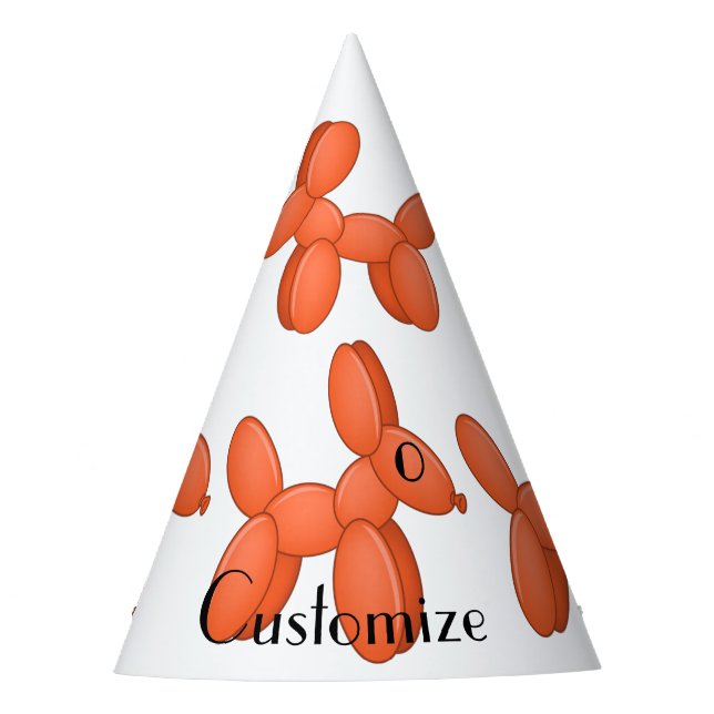 Gorro De Fiesta Perro con globo cúbico Thunder_Cove (Anverso)