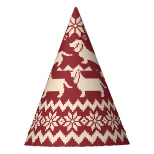 Gorro De Fiesta Perro nórdico: Raro patrón de Ilustracion.