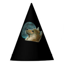 Perro Shibu Inu Mirando A La Luna