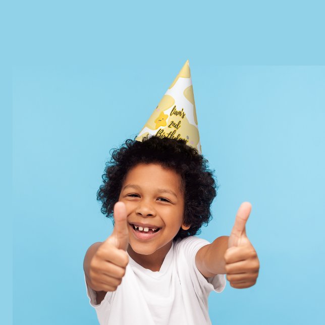 Gorro De Fiesta Personalizable de estrella amarilla y juguetona Cu (Subido por el creador)