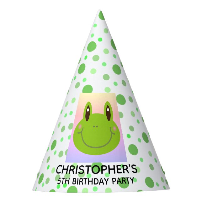 Gorro De Fiesta Personalización de la fiesta de cumpleaños de la r (Anverso)