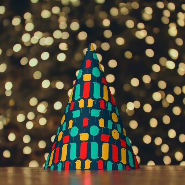 Gorro De Fiesta Personalizado de pájaro (Bird Cartoon Paper party hat, Kids,adults,party birthday hat,Baby Shower,wedding,celebration hat)