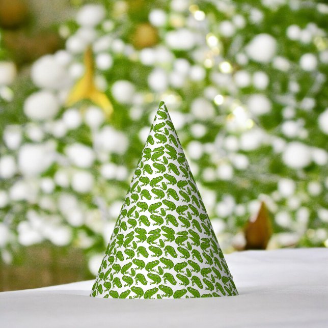 Gorro De Fiesta Personalizado de rana verde (green frog Paper party hat, Kids,adults,party birthday hat,Baby Shower,wedding,celebration hat)