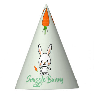Gorro De Fiesta Personalizado de Snuggle Bunny Kawaii