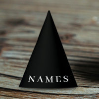 Personalizado negro simple Añadir su nombre elegan
