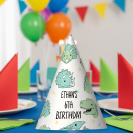 Gorro De Fiesta Personalized Dinosaur Birthday Hats | Dino Party