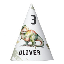 Gorro De Fiesta Personalized Dinosaur Kids Birthday Party