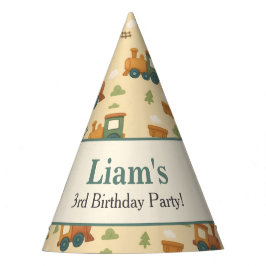 Gorro De Fiesta Personalized Train Kid Birthday 