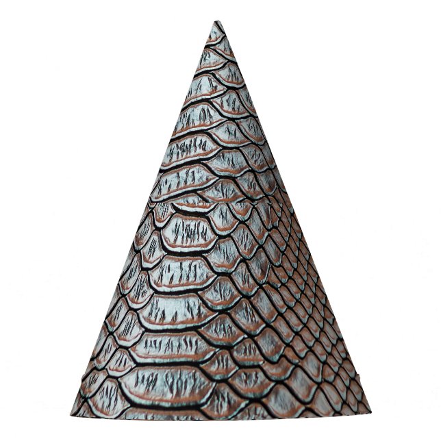 Gorro De Fiesta Piel de cuero, fondo texturizado (Anverso)