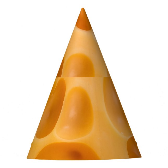 Gorro De Fiesta Pieza de queso aislada, bonito diseño (Anverso)