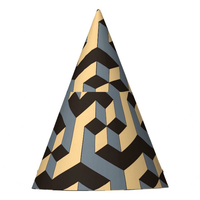 Gorro De Fiesta Pila Compleja Geométrica De Marfil De Plata (Anverso)