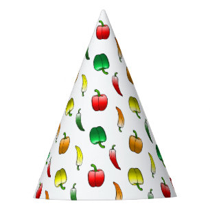 Gorro De Fiesta Pimientos y Pimientos Dulces Largos