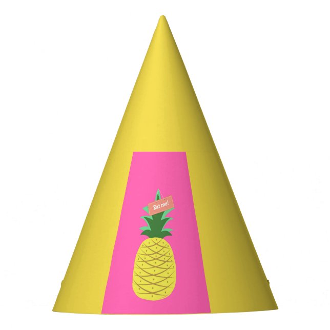 Gorro De Fiesta Piña amarilla (Anverso)
