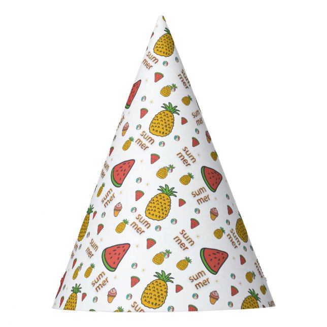 Gorro De Fiesta piña divertida (Anverso)