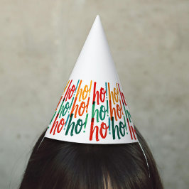 Gorro De Fiesta Pincel De Navidad Colorido Simple Escritura A Mano