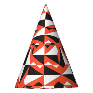 Gorro De Fiesta Pincel geométrico abstracto: patrón vintage