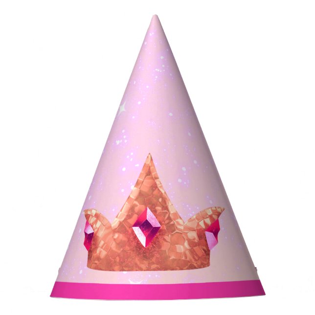 Gorro De Fiesta Pink Princess Birthday Party Hat (Anverso)