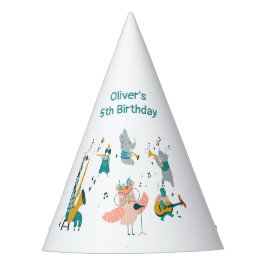 Gorro De Fiesta Pink Songbird con la Banda Animal Cumpleaños