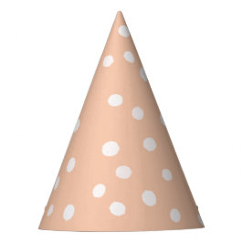 Gorro De Fiesta Pink White Polka punto Cute cumpleaños