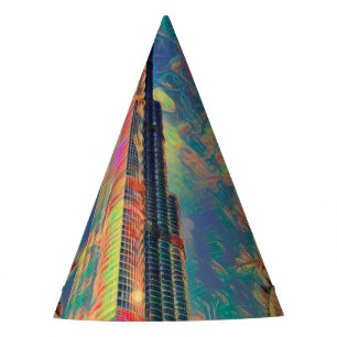 Gorro De Fiesta Pintura de Burj Khalifa