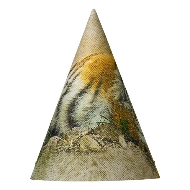 Gorro De Fiesta Pintura de tigre (Anverso)