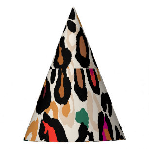 Gorro De Fiesta Pinturas de animales vivos de leopardo