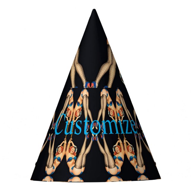 Gorro De Fiesta Pinups de cosecha acrobática Thunder_Cove (Anverso)